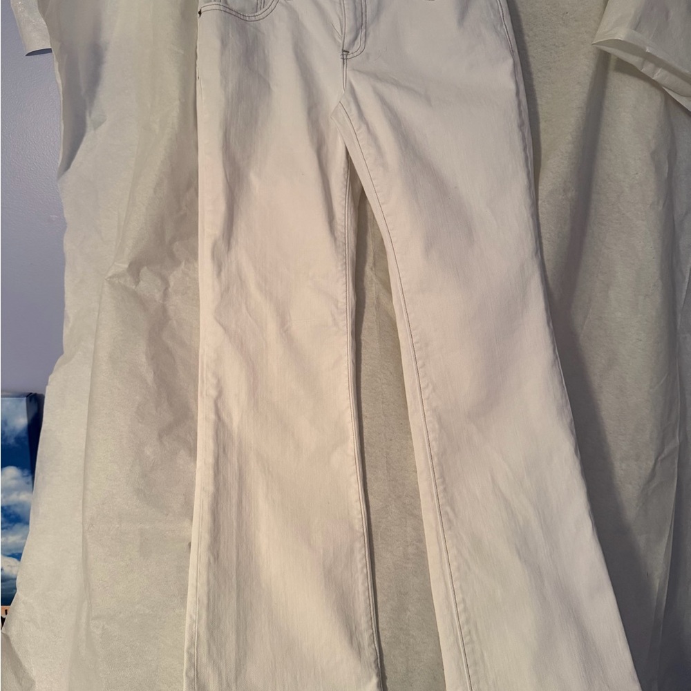 GAP Cream/White Denim Pants